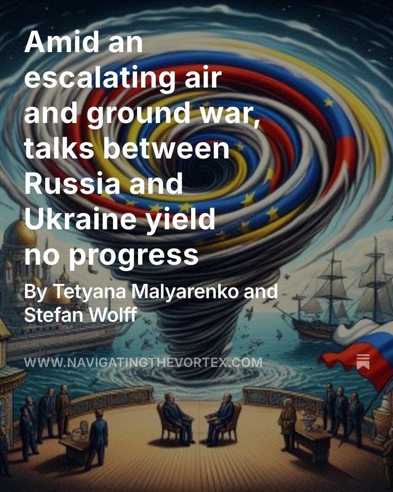 Stefan Wolff (@stefwolff) on Twitter photo US policies have now become a major, and perhaps the decisive roadblock on the path to a just and sustainable peace because they enable both Moscow and Kyiv to dream of victory in a war that has become unwinnable: bit.ly/4jwhuzK via <a href="/navvortex/">Navigating the Vortex</a> US policies have now become a major, and perhaps the decisive roadblock on the path to a just and sustainable peace because they enable both Moscow and Kyiv to dream of victory in a war that has become unwinnable: bit.ly/4jwhuzK via <a href="/navvortex/">Navigating the Vortex</a>
