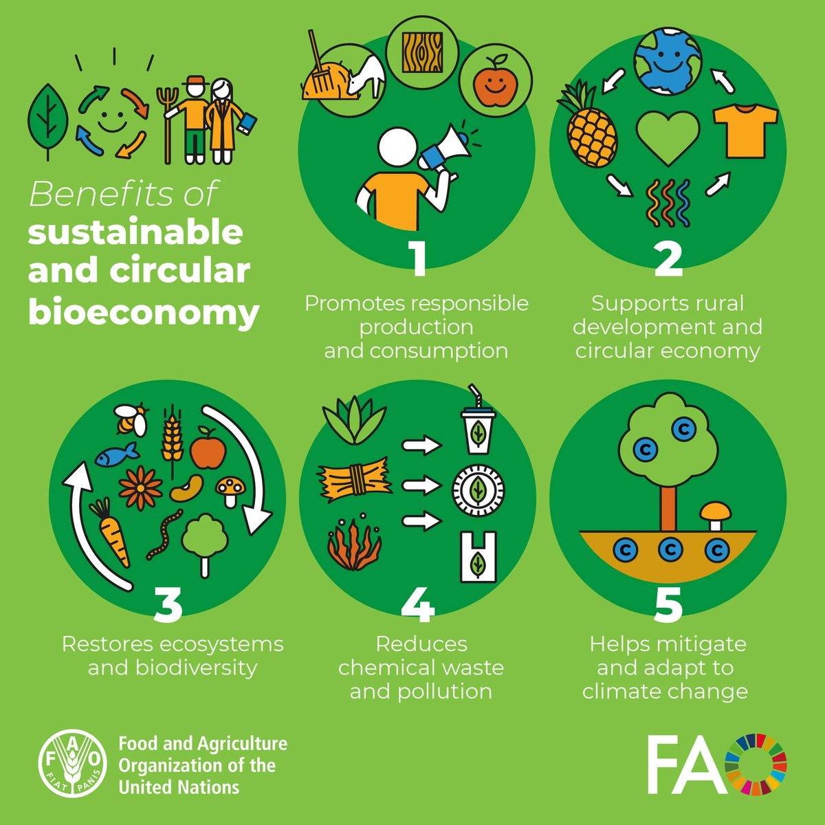FAO Climate Change & Biodiversity (@faoclimate) on Twitter photo A #sustainable and circular #bioeconomy can help deliver:
🌎 climate action
🐝 ecosystem restoration
🔄 responsible consumption and production in agrifood systems
Check out how <a href="/FAO/">Food and Agriculture Organization</a> is supporting this
📖 ow.ly/yHVt50W1qki A #sustainable and circular #bioeconomy can help deliver:
🌎 climate action
🐝 ecosystem restoration
🔄 responsible consumption and production in agrifood systems
Check out how <a href="/FAO/">Food and Agriculture Organization</a> is supporting this
📖 ow.ly/yHVt50W1qki