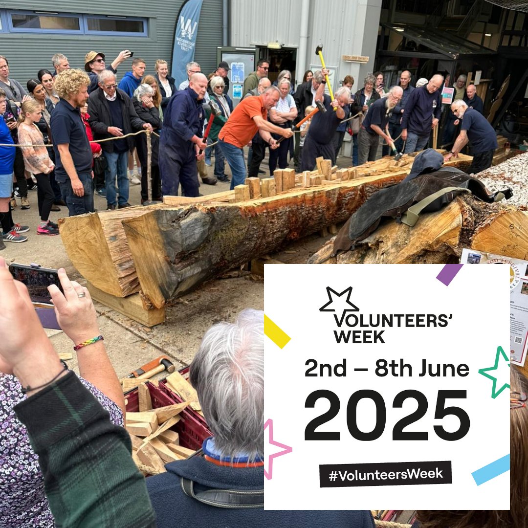 We currently have over 165 volunteers offering every skill imaginable to reconstruct the #SuttonHooShip so we are very proud to be joining hundreds of other organisations celebrating 41 years of  #VolunteersWeek in the UK #suttonhooship #volunteerwithus saxonship.org