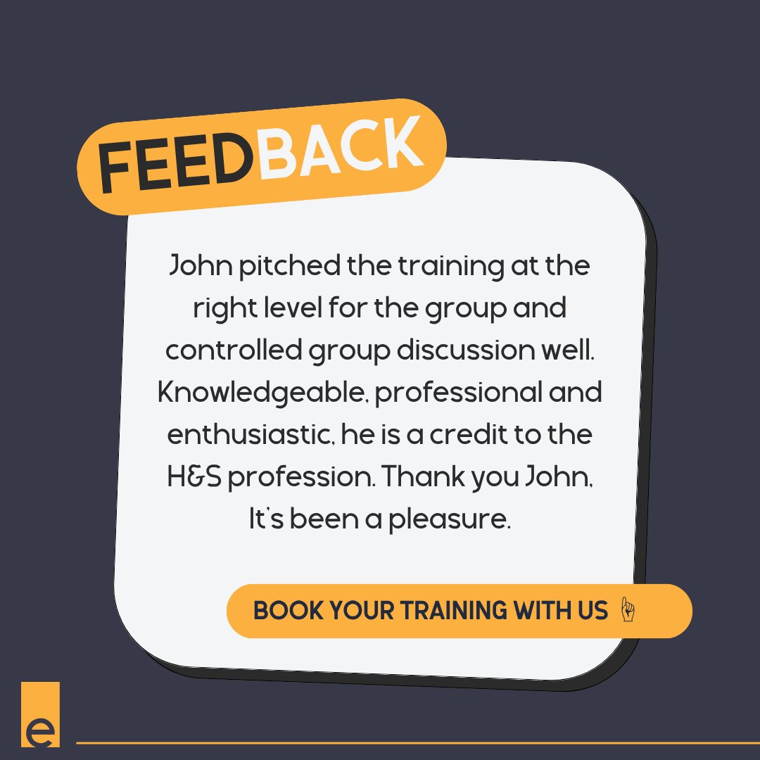 🌟 Feedback Like This Is Why We Do What We Do 

With ESS, you get:

✅ Expert trainers
✅ Engaging, hands-on sessions
✅ Nationally recognised certifications
✅ A commitment to excellence

Book your training with us: bit.ly/46c1DAo

#ConstructionTraining #CITBCourses