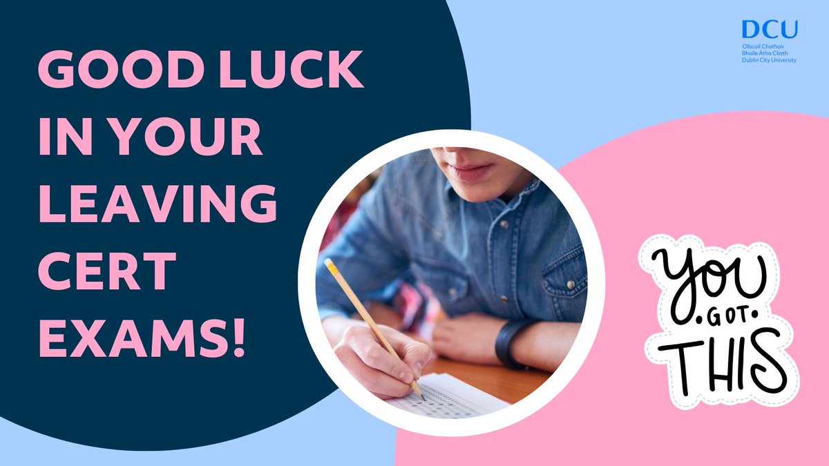 Best of luck to everyone starting their leaving cert exams today! 🍀