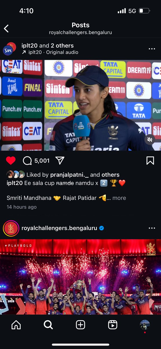 That’s why I love <a href="/RCBTweets/">Royal Challengers Bengaluru</a> so much, no other franchise will give limelight to their women’s team when their men’s team has won the cup, vice versa may happen