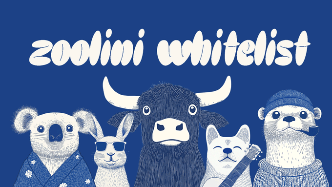 ☑️Zoolini
FCFS x 20 Spots Giveaway🎉

1⃣ Follow
<a href="/cryptoyobeul/">yobeul🍄 | 🔴,💊</a> &amp; <a href="/zoolininfts/">Zoolini</a> &amp; <a href="/boogaav/">Booga 不哥</a> 
2⃣ RT &amp; LIKE💕
개수 : 10,000 / 체인 : Base
Zerion api를 통해 표정이 변화하는 동적 PFP NFT
가격 : 미정 / 35개의 종족이 존재

6월 중에 민팅 예정!!