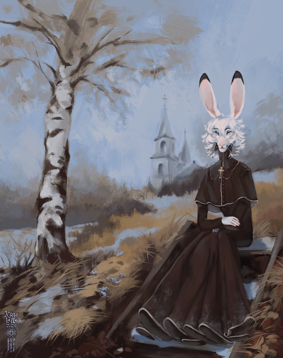 Another painting pf my truesona (so a self portrait if you will! xD) which I am pretty proud of!
