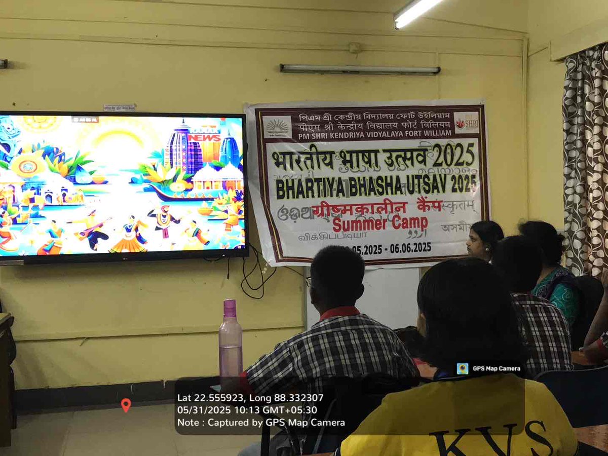 PM SHRI Kendriya Vidyalaya Fort William (@kvfortwilliam) on Twitter photo Bhartiya bhasha utsav 31.5.25,Day 2 Theme: Virutal City tour / Real life conversation practices.
<a href="/KVS_HQ/">Kendriya Vidyalaya Sangathan</a>
<a href="/kvsrokolkata/">Kendriya Vidyalaya Sangathan, Kolkata Region</a>
<a href="/kumarthakur69/">KUMAR THAKUR</a>
<a href="/EduMinOfIndia/">Ministry of Education</a>
<a href="/dpradhanbjp/">Dharmendra Pradhan</a> Bhartiya bhasha utsav 31.5.25,Day 2 Theme: Virutal City tour / Real life conversation practices.
<a href="/KVS_HQ/">Kendriya Vidyalaya Sangathan</a>
<a href="/kvsrokolkata/">Kendriya Vidyalaya Sangathan, Kolkata Region</a>
<a href="/kumarthakur69/">KUMAR THAKUR</a>
<a href="/EduMinOfIndia/">Ministry of Education</a>
<a href="/dpradhanbjp/">Dharmendra Pradhan</a>