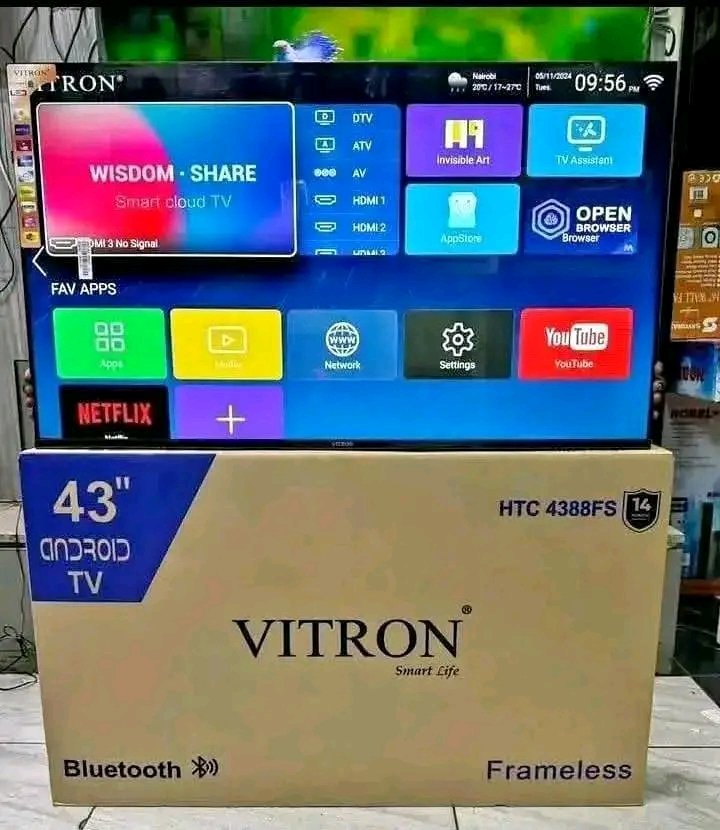 Lipa mdogomdogo Television are available.
Call: 0789251639 

32 inches smart TV deposit 2500 
35 daily 

40 inches smart TV deposit 3500 
50 

43 inches smart TV deposit 4,500 
55 daily 

50 inches smart TV deposit 5500 
65 daily kindly call on 0789251639