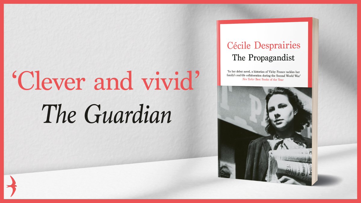 Swift Press (@_swiftpress) on Twitter photo 'This clever and vivid book by a historian of Vichy France falls somewhere between autobiographical novel and fictionalised memoir' <a href="/GuardianBooks/">Guardian Books</a>
Read the full review of #ThePropagandist by Cécile Desprairies, translated by Natasha Lehrer:
ow.ly/a1kW50W3jPk 'This clever and vivid book by a historian of Vichy France falls somewhere between autobiographical novel and fictionalised memoir' <a href="/GuardianBooks/">Guardian Books</a>
Read the full review of #ThePropagandist by Cécile Desprairies, translated by Natasha Lehrer:
ow.ly/a1kW50W3jPk