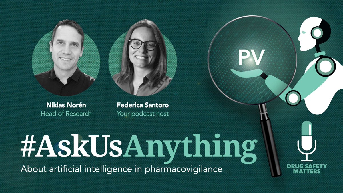 What are the risks of not regulating how we use #AI tools in #pharmacovigilance?

Niklas Norén will answer this question and more on the #DrugSafetyMatters podcast.

💬 Here's your chance to #AskUsAnything – comment with your questions below👇 by 8 June!