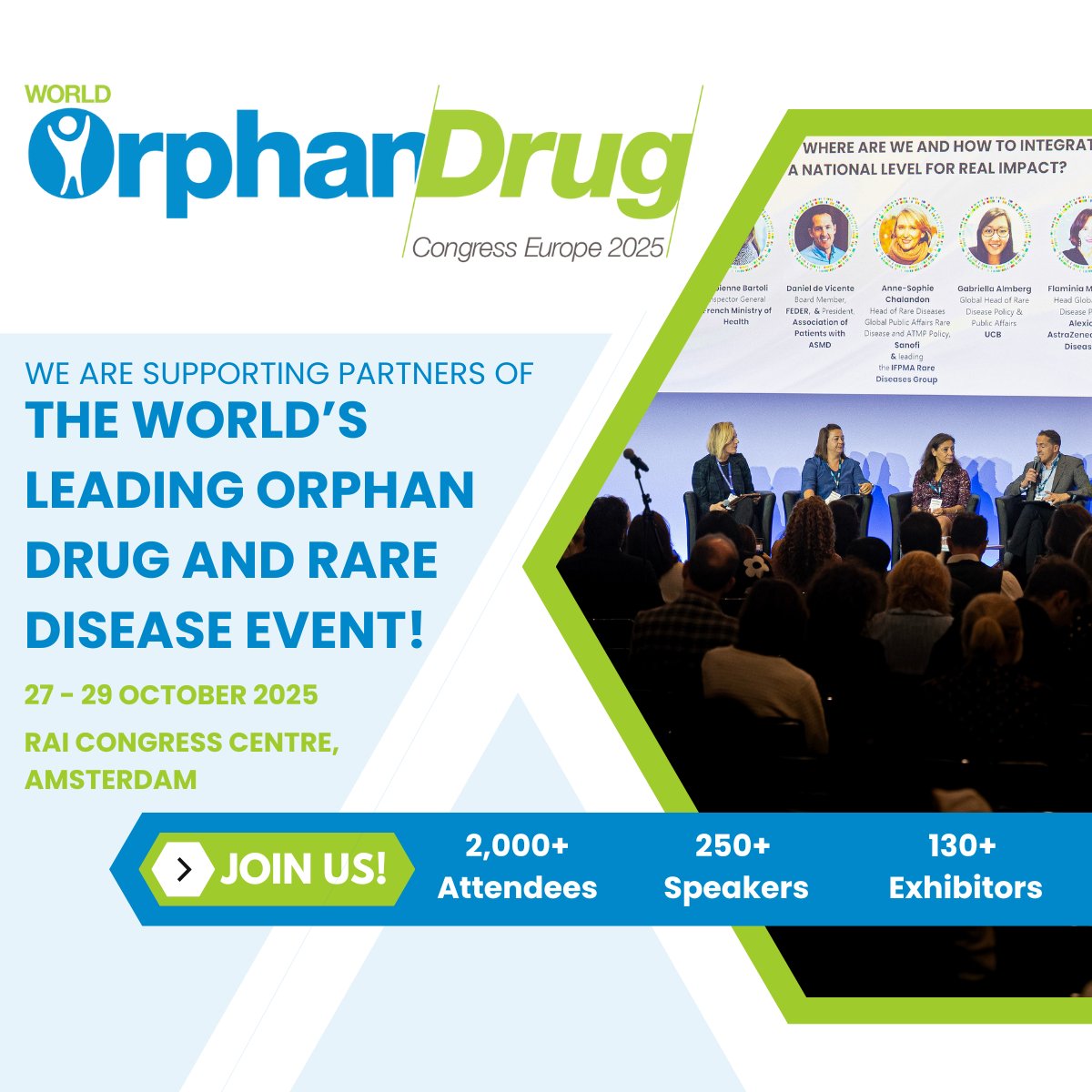 ⭐ IRDiRC at #WODC Europe 2025! ⭐

We're excited to join the largest global event for #orphandrugs &amp; #rarediseases 🌍

📍 RAI Congress Centre, Amsterdam 🇳🇱
📅 Workshop: Oct 27 | Congress: Oct 28–29

Come visit our booth to learn more about #IRDiRC!

More details to follow soon!