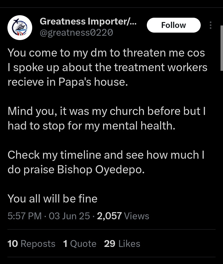 GistSpectrum's tweet photo. Incase you are wondering why Bishop Oyedepo is trending. https://t.co/iFal142ns4