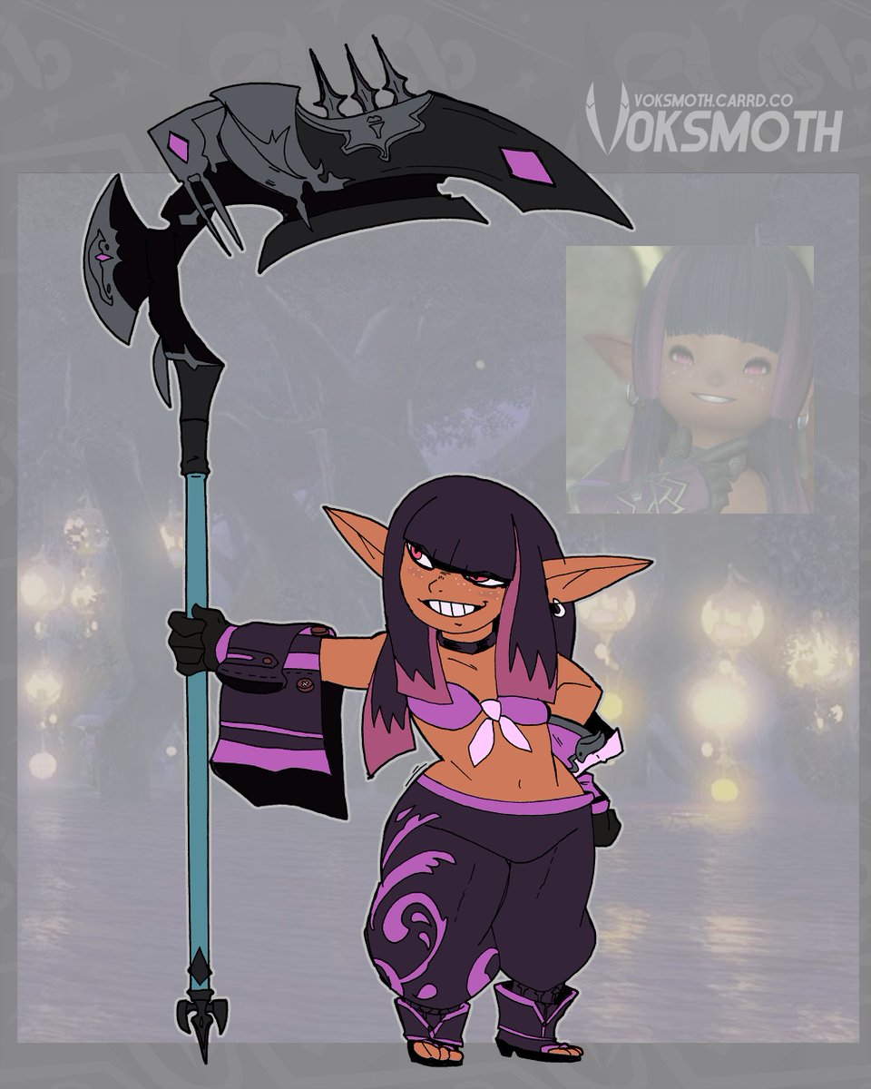 Couldn't sleep, here's a doodle of Umbra. 💀💜