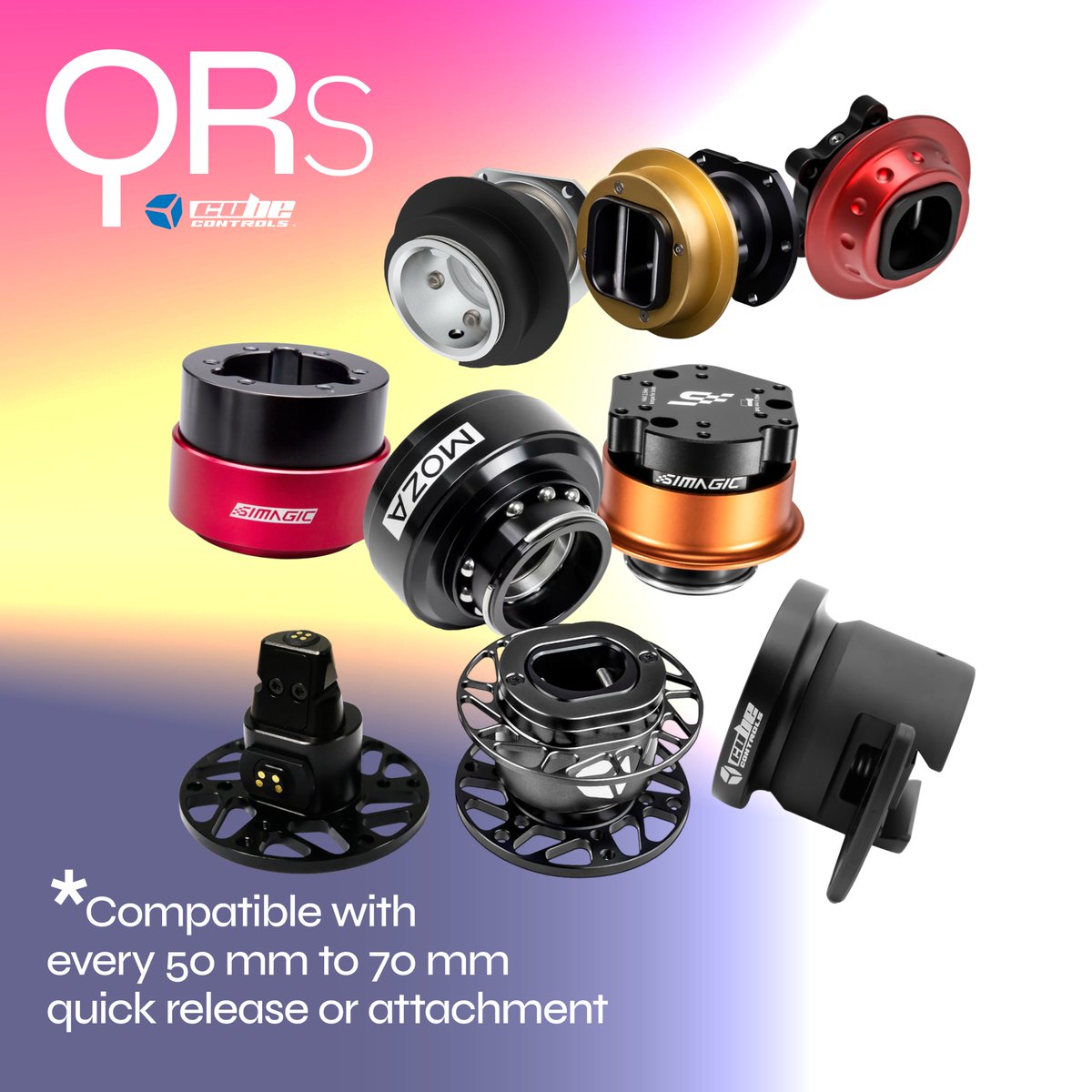 Your quick release, our wheel. It just works! ✨

Our steering wheels are built to connect with your existing setup. If your quick release has a 50mm to 70mm bolt pattern, you're good to go!

Simple, effective, and ready for action.