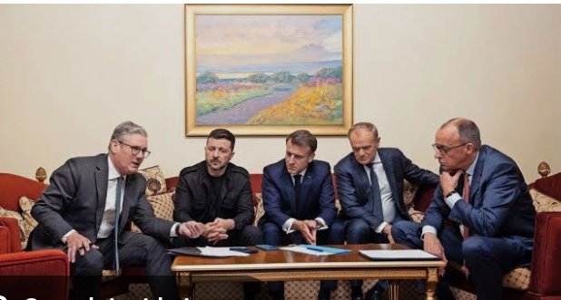 subyroy's tweet photo. @GenFlynn It's @ZelenskyyUa + 🇪🇺🇬🇧 + assorted 🇺🇸 politicians and has beens = the #WarParty aka Neocons (old term).... #MakeTrumpNeoCon was a hashtag I used to describe it about 2018 @potus @vp yes you can't be Maga and War Party together https://t.co/soqRsXwqeB