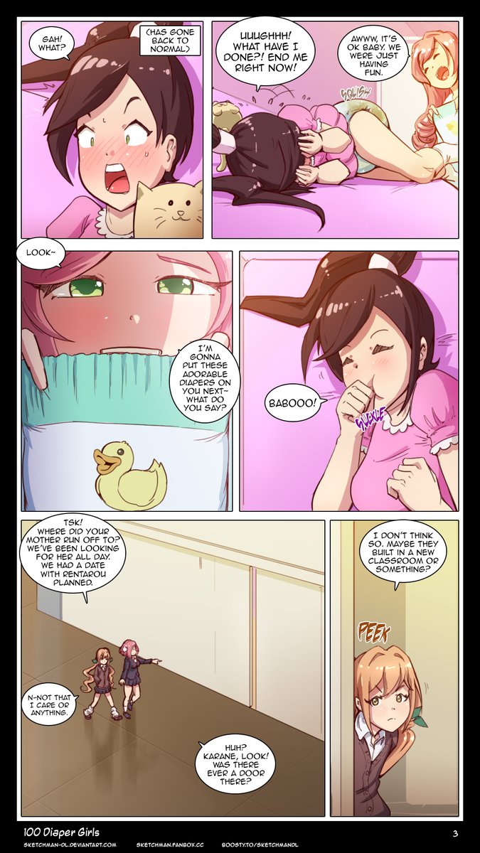 sketchmandl's tweet photo. 100 Diaper Girls page 3

#abdl #diaper #diapergirl #diaperlover #abdlart #オムツ https://t.co/juHqUsk21i