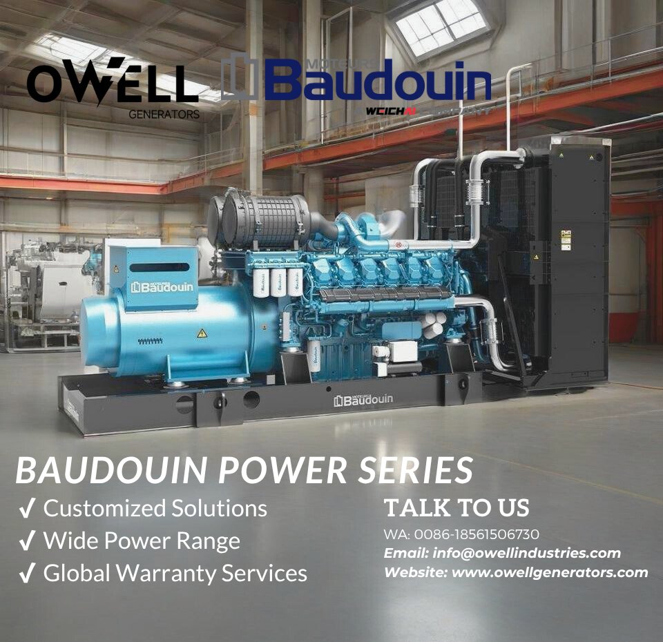 owellgenerators's tweet photo. Power your world with precision—choose Baudouin.​​

​​Contact us now for a tailored power solution!​

https://t.co/0RDCexy5JP

#OWELLGenerators #baudouin #generatorset #PlantasEléctricas #GeneradoresEléctricos #plantasdeluz https://t.co/xMADJz7uGs