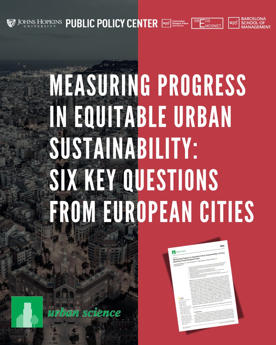 pubpolcenter's tweet photo. #NovaPublicació a @Urbansci_MDPI 🏙️📘

🔎Mesurar el progrés cap a una sostenibilitat urbana equitativa: sis preguntes clau des de ciutats europees

✍️De Cash-Gibson, @FerranMuntane, Sheehan, Tena Mensa i @joan_benach 

🔗 https://t.co/CRF6nM7eZk https://t.co/EUJkS4PVzV