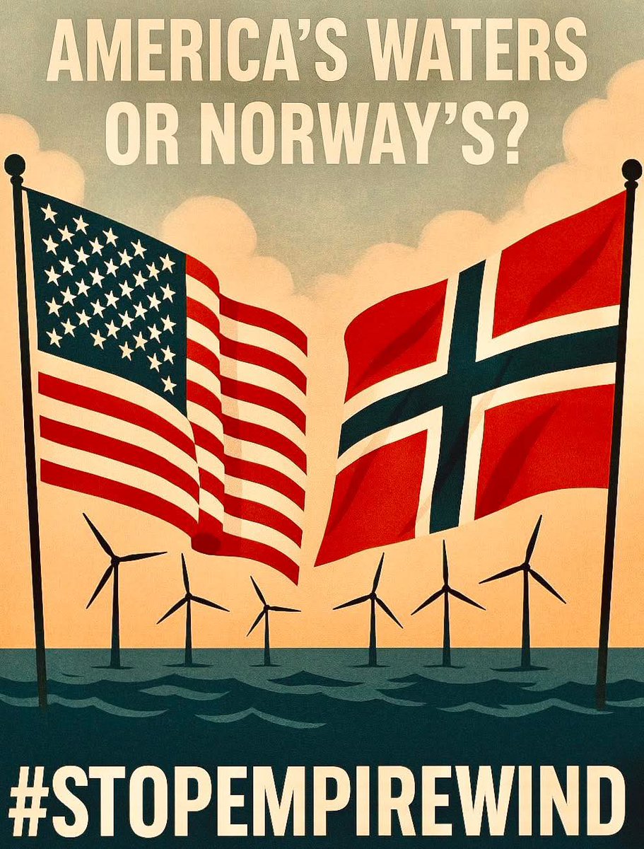 njcoast_protect's tweet photo. As pile driving is set to begin on Empire Wind today, it’s not too late for @POTUS to do the right thing and stop this insanity.

Certainly, Norway has plenty of fjords and oceans on which to build its windmills in its own waters. Europe is good at that—stupidly building expensive, unreliable eyesores in its own waters. Why allow European oil companies to build that kind of garbage in America?

Our American ocean habitat is far too important to risk killing of countless fish, marine mammals and other marine wildlife. And our multibillion dollar a year American fishing industry is absolutely critical in feeding America and keeping tens of thousands of American workers on the job. 

Please, Mr President, reverse this order regarding Empire Wind and keep putting #AmericaFirst! 

https://t.co/DnGf4GlohU

@CleanOcean @ack4whales @StopTheseThings @MattRooneyNJ @CFACT