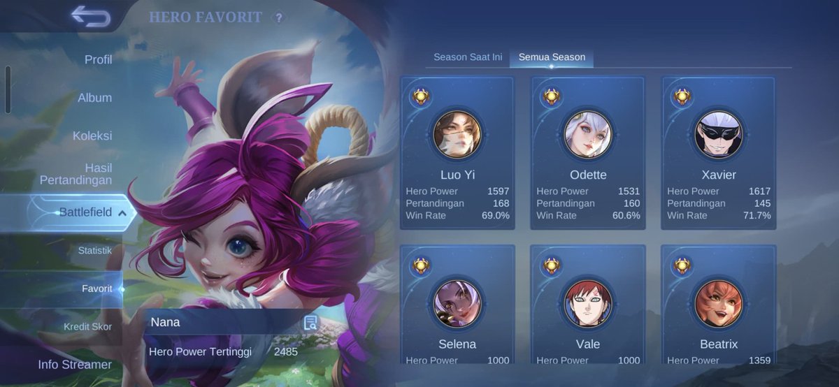 devirenesme's tweet image. For salea akun Mobile legends 
Open rekber