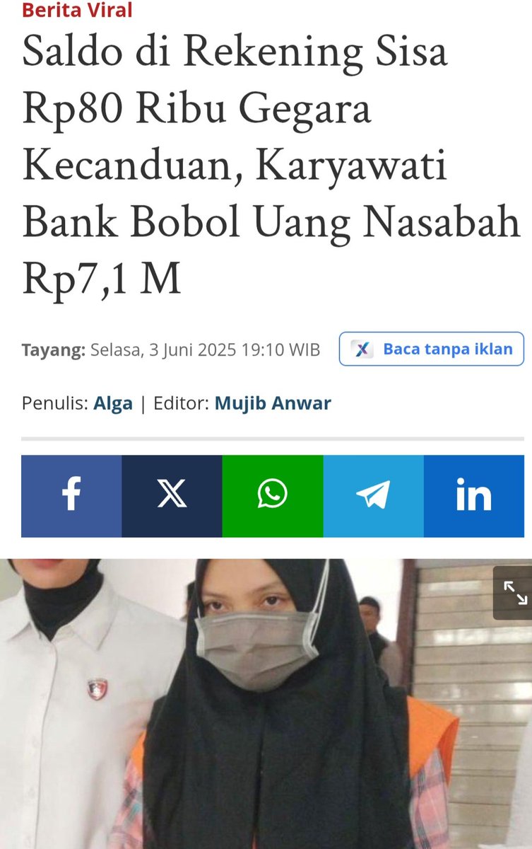 Wandy Sitinjak(Si Raja Sonang) (@wandystjk2) on Twitter photo RS membobol uang milik nasabah hingga kerugian mencapai Rp7,1 miliar.
Hal itu dilakukannya karena kecanduannya akan judi online
Berapa banyak lagi yang akan jadi korban <a href="/kemkomdigi/">Kementerian Komunikasi dan Digital</a> RS membobol uang milik nasabah hingga kerugian mencapai Rp7,1 miliar.
Hal itu dilakukannya karena kecanduannya akan judi online
Berapa banyak lagi yang akan jadi korban <a href="/kemkomdigi/">Kementerian Komunikasi dan Digital</a>