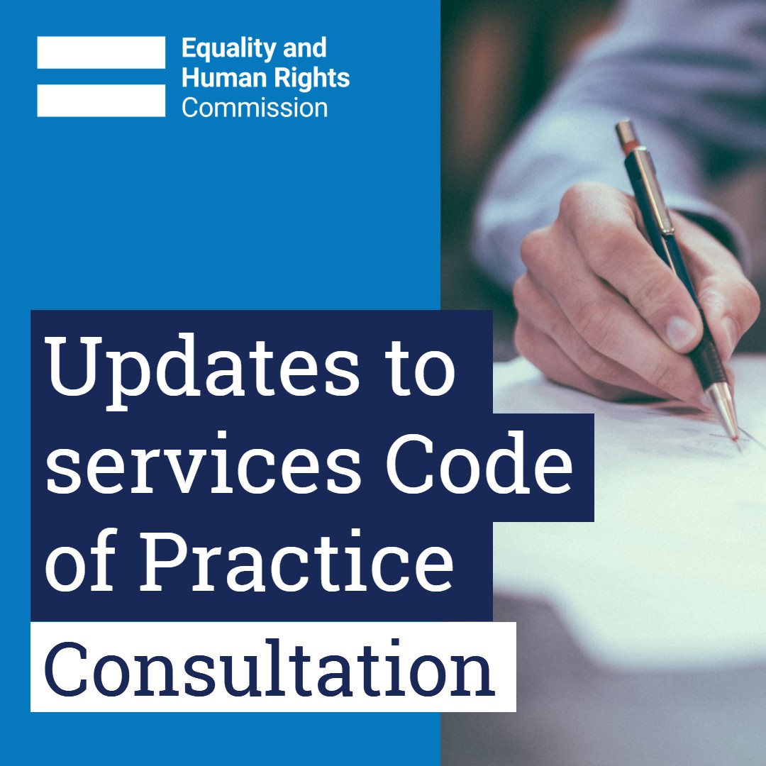 EHRCScotland's tweet image. We're consulting on updates to our Code of Practice for services, public functions and associations - to ensure it's a useful and authoritative guide for those with duties under the Equality Act 2010.
The consultation is open until 30 June. Have your say: equalityhumanrights.com/equality/equal…