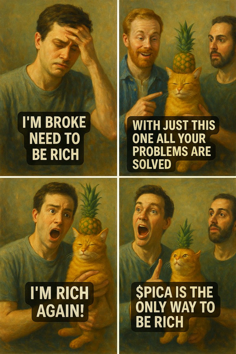 Sophie_Berru's tweet photo. @picaonbase #PineappleCat definitely $PICA on base is going to make everyone rich again. press the like and retweet button if you agree https://t.co/AdPKNsRBWW