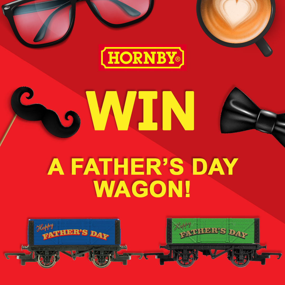 We have 5 vibrant green and 10 beautiful blue Father's Day wagons to giveaway - the perfect gift for the father figure in your life.

Head to our website to enter now!👉bit.ly/3KFpRII

📢Ends Sunday 8th June!

#Hornby #Fathersday #Fathersdaygifts