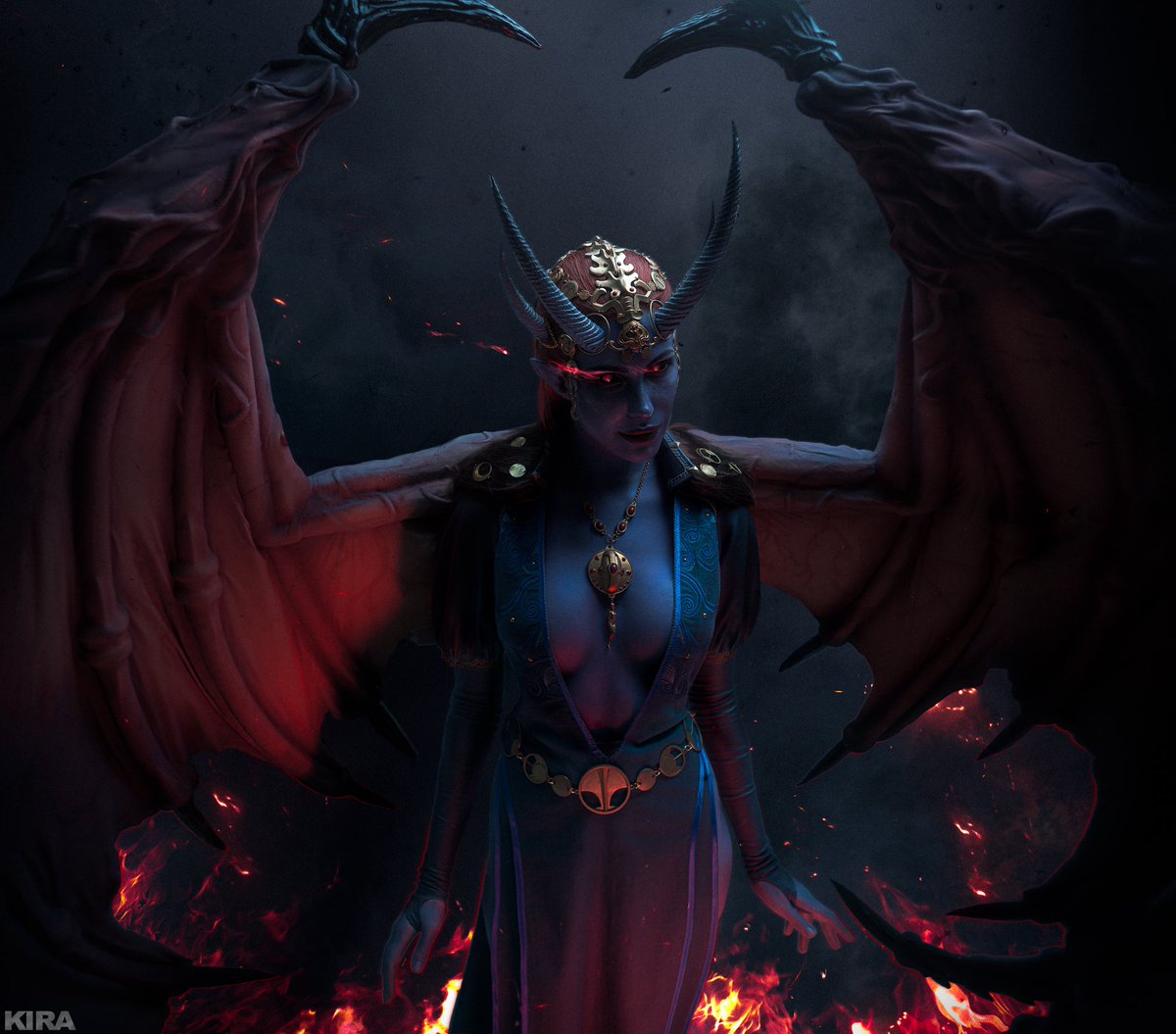 Frau_Haku's tweet photo. Pact of the Chain 
Mizora | Baldur’s Gate 3 

Mizora @Frau_Haku 
Ph @kmitenkova  

#Mizora #MizoraCosplay #BaldursGate3 #BaldursGate3Cosplay https://t.co/tqVhcXaSEJ
