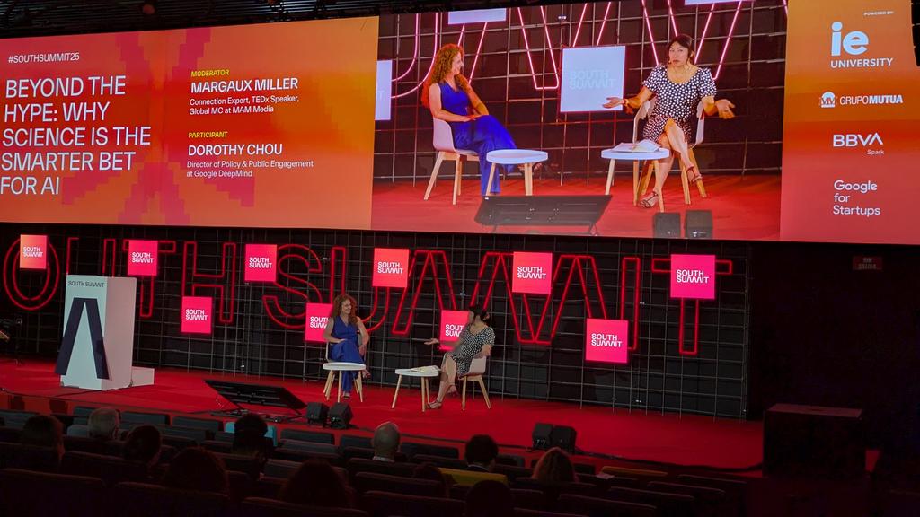 South Summit (@south_summit) on Twitter photo A powerful conversation with <a href="/dorothychou/">Dorothy Chou</a> of @googledeepmind, moderated by @margauxAMiller, on why deep, science-driven AI is where real impact (and investment) lives.
@googlestartupES #SouthSummit25
#AI #Science #TechForGood #arenastage A powerful conversation with <a href="/dorothychou/">Dorothy Chou</a> of @googledeepmind, moderated by @margauxAMiller, on why deep, science-driven AI is where real impact (and investment) lives.
@googlestartupES #SouthSummit25
#AI #Science #TechForGood #arenastage