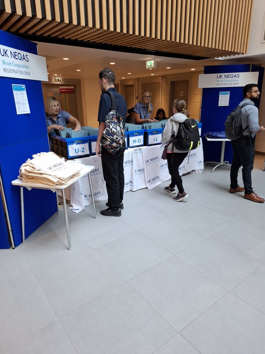 It's day one of #CLH2025 at Sheffield Hallam University! Our staff are here and ready to welcome you, who's coming? #teamUKNEQAS