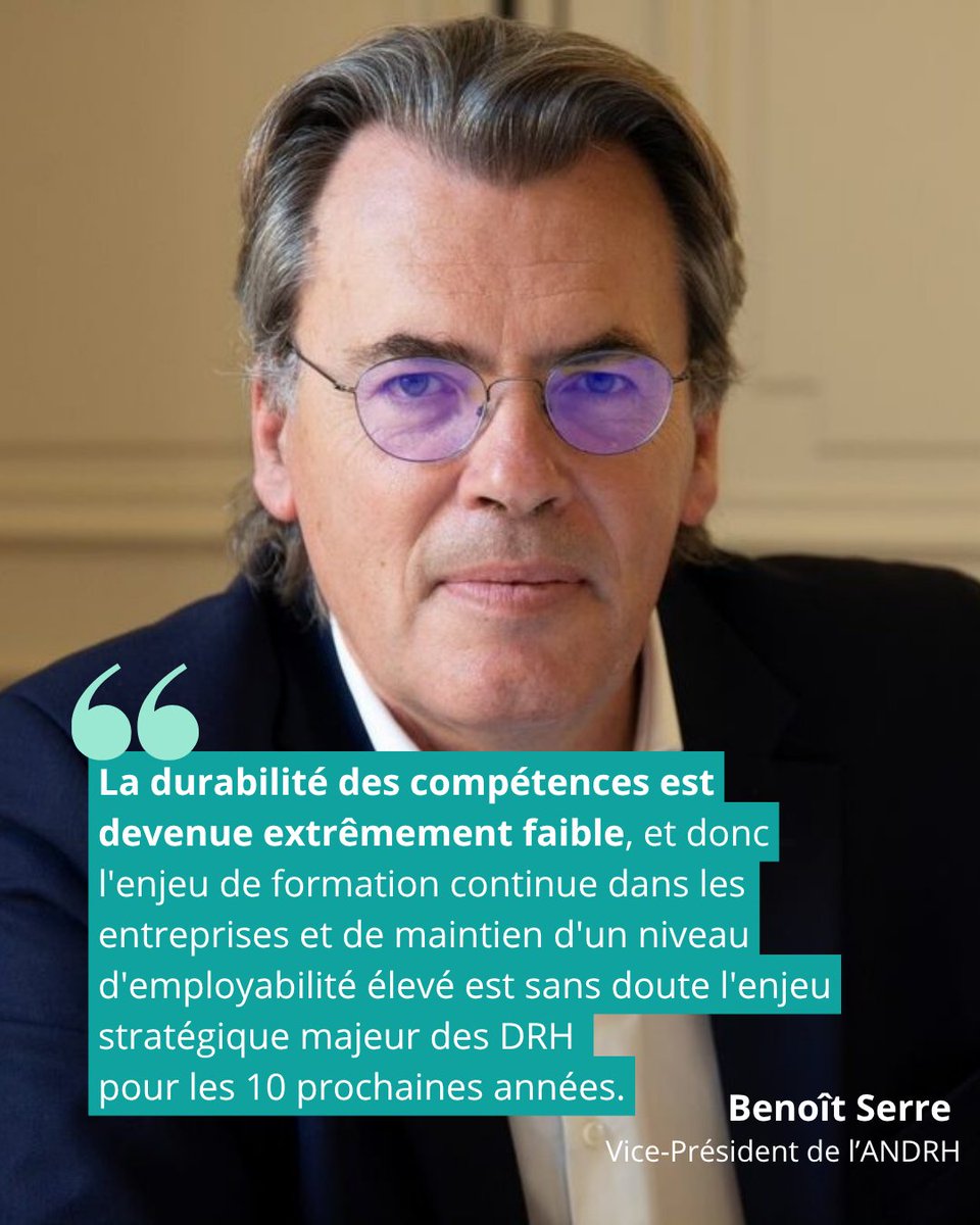 📚 La formation continue n’est plus une option pour les RH.

Face à l’obsolescence rapide des compétences, maintenir l’employabilité devient un enjeu stratégique.

💡 C’est le message fort de Benoît Serre dans le MOOC IA &amp; RH : hubs.ly/Q03fvfsR0