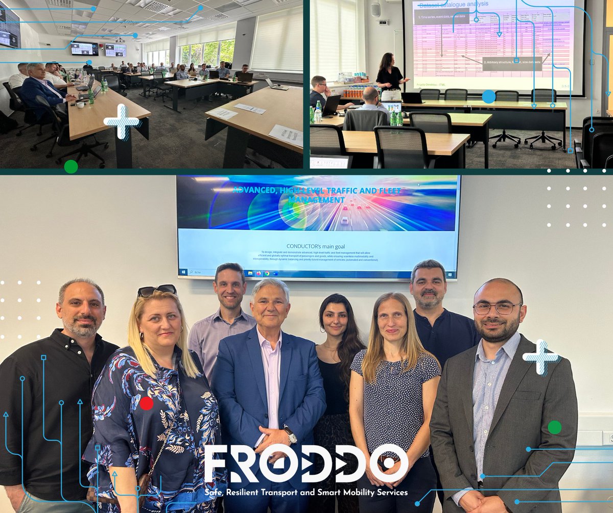 ✅ Day 1 of #FRODDO GA meeting concluded at Ljubljana University  🇸🇮. Project partners shared progress &amp; engaged in fruitful discussions.

Great synergy with the <a href="/CONDUCTOR_HE/">CONDUCTOR</a> project, which was presented during the meeting, and we explored together the future of mobility!