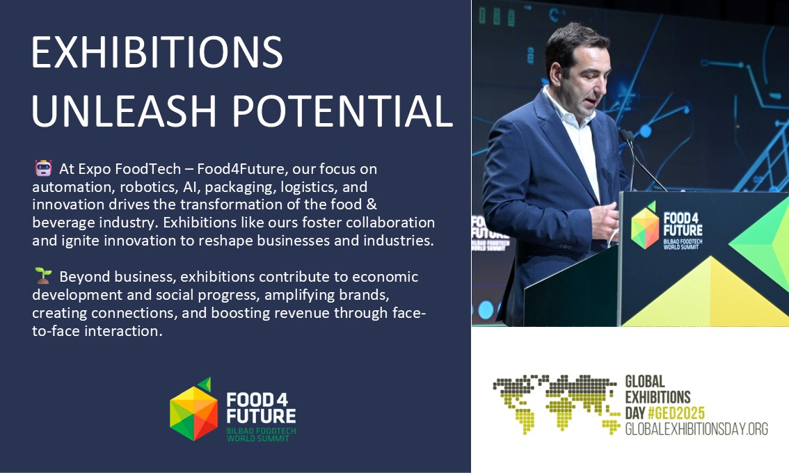 🌍 June 4th = 10th Global Exhibitions Day! <a href="/UFILive/">UFI</a> 

🍽️ Expo FoodTech – Food4Future leads the way in #Automation, #Robotics, #AI, #Packaging, #Logistics &amp; #Innovation in food &amp; beverage.

Celebrate the power of exhibitions! #GlobalExhibitionsDay #GED2025 #UFI