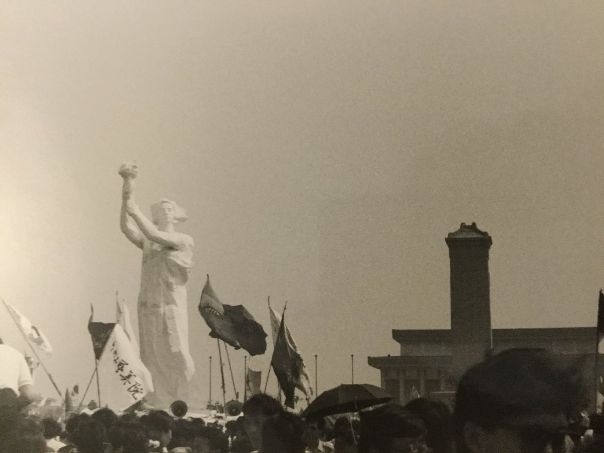 Every 4th June I post one of the pics I took when I was 19, of the student demo in Tiananmen Square in remembrance of the innocent lives taken #TiananmenSquareMassacre #Tiananmen