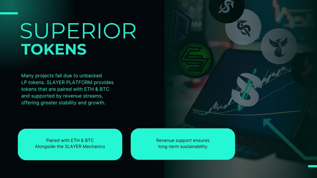 💀 LP tokens failing? Investors trapped? Projects crumbling under unbacked assets?   

🚀 SLAYER PLATFORM reinvents DeFi. Custom tokens—revenue-backed, ETH/BTC-paired, built with stability in mind. 

Reserve price mechanics ensure long-term sustainability and protection against