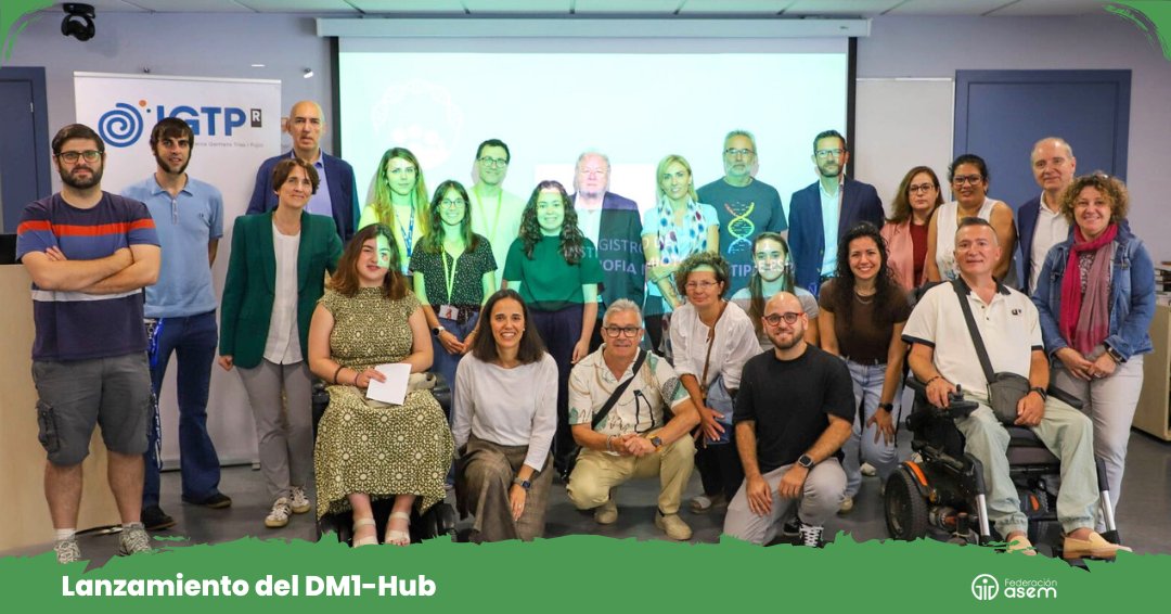 Federacion_ASEM's tweet image. 💬 Nuestra directora, Begoña Martín, participó en el lanzamiento de DM1-Hub, el primer registro nacional de Distrofia Miotónica tipo 1 en España, en el @hgermanstrias .

🤝 Gracias por contar con la voz de Federación ASEM.

#DM1Hub #distrofiamuscular #RedASEM #mueveteporlasENM