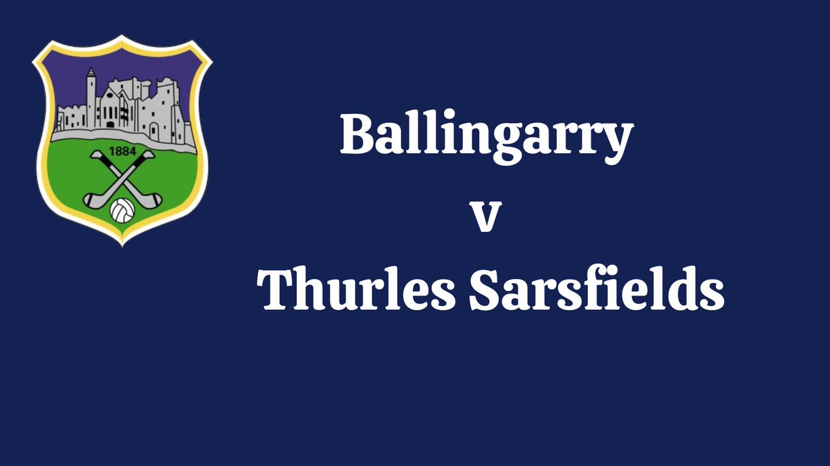 FBD Insurance - Tipperary hurling League - Division 3 - (Jim Fogarty Cup) Final
For more information about the event, visit: member.clubspot.app/club/tipperary…