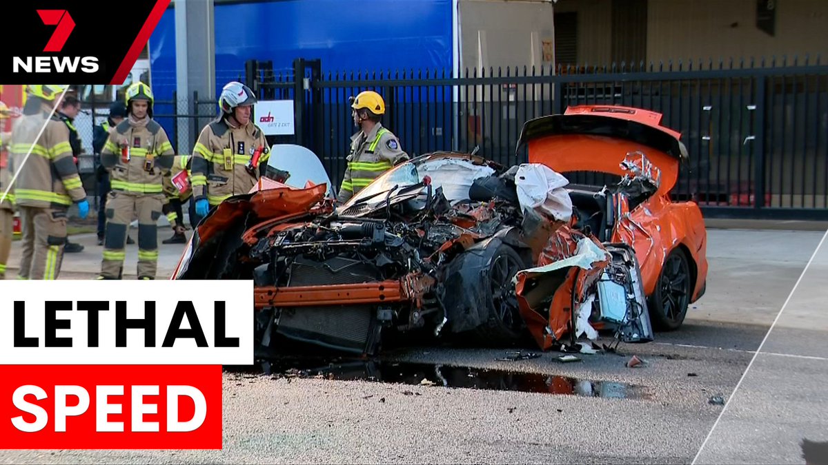 7NEWS Melbourne (@7newsmelbourne) on Twitter photo A passenger is dead, and a driver is in hospital after a high-speed crash in Melbourne’s west. Their Ford Mustang was crushed in the collision as locals plead for something to be done to make motorists slow down. youtu.be/h0Tk51cbpjg <a href="/paul_dowsley/">Paul Dowsley</a> #7NEWS A passenger is dead, and a driver is in hospital after a high-speed crash in Melbourne’s west. Their Ford Mustang was crushed in the collision as locals plead for something to be done to make motorists slow down. youtu.be/h0Tk51cbpjg <a href="/paul_dowsley/">Paul Dowsley</a> #7NEWS