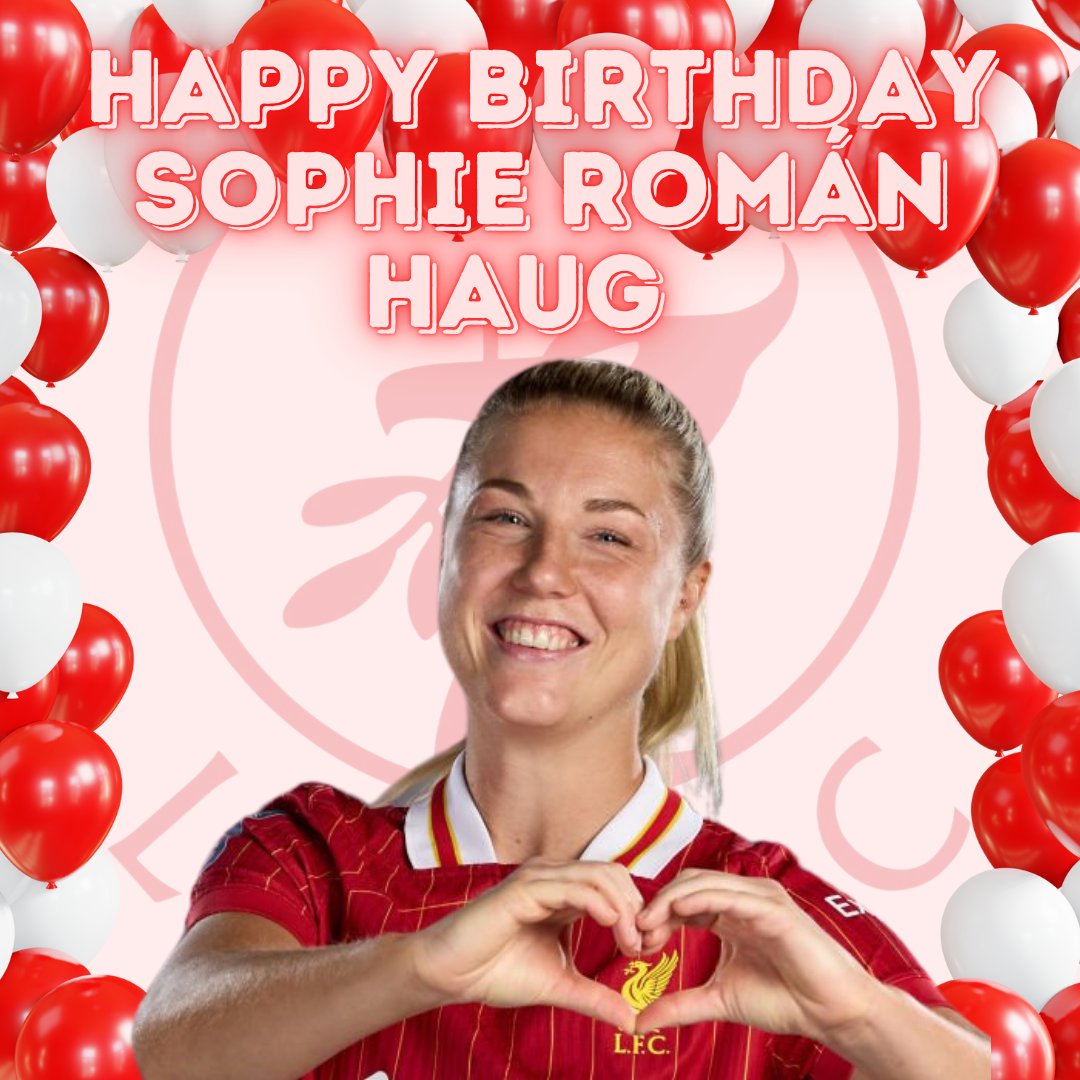 🎶 Our Norwegian, our striker, ’til the end of time
In front of goal she is sublime, Roman Haug, Haug, Haug, Haug, Haug 🎶

Wishing a very Happy Birthday to our number 10, Sophie Roman Haug 🥳🎂
We hope you have a fantastic day ❤️