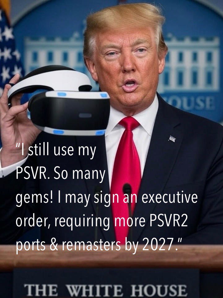 Jayson_Composer's tweet image. I’ve lost hope on some games (both small indie titles &amp;amp; larger AAA), but Yuki REALLY needs a PSVR2 port. It’s such a lovely VR game. I hope this executive order really happens… 🤣 #psvr #PSVR2 #pcvr #MetaQuest3