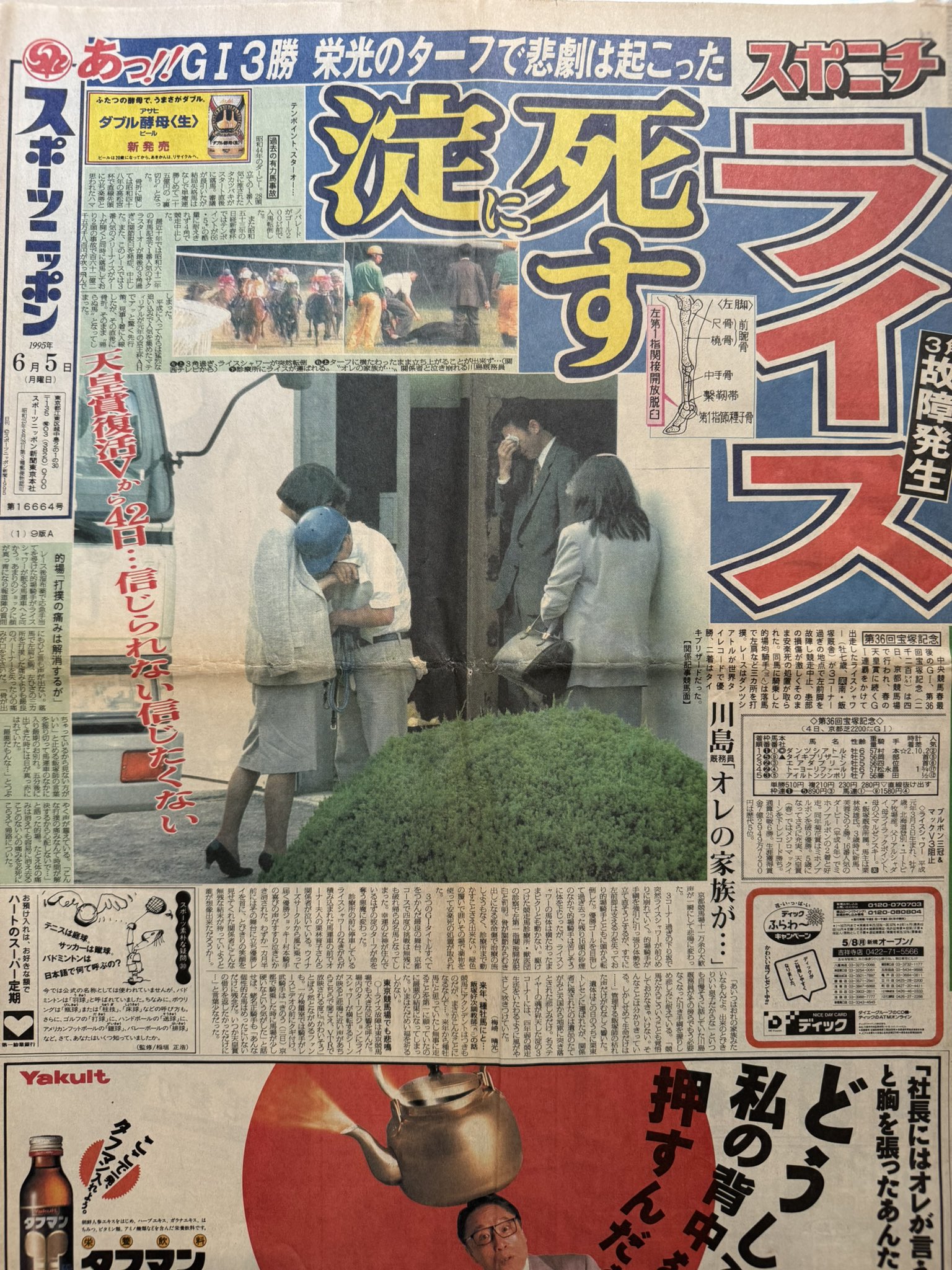 【しんしん】1995年ライスシャワー•宝塚記念•単勝馬券 しんしん様専用】1995年ライスシャワー•宝塚記念•単勝馬券