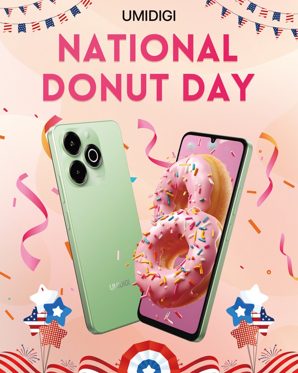 Happy National Donut Day! 🎉 Grab your favorite ring of sweetness, take a big bite, and celebrate the joy of frosting and sprinkles! 🍩💖 What’s your go-to flavor? Chocolate? Glazed? Let us know! 😋🎈