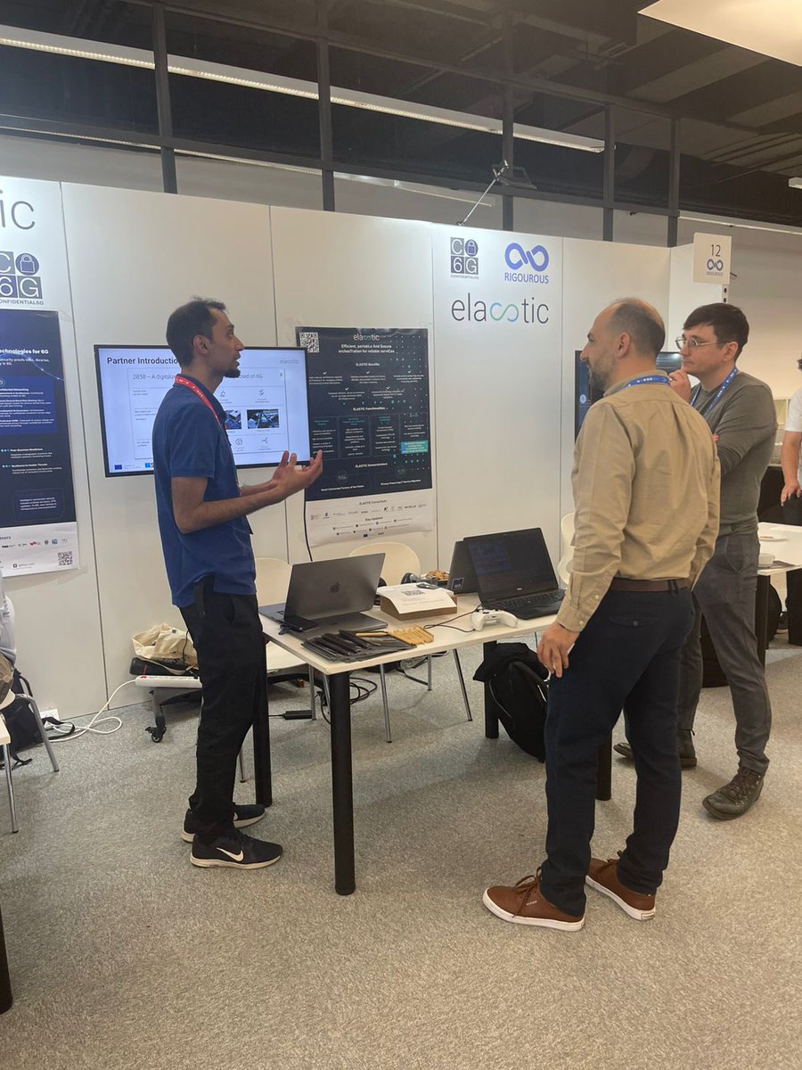 Live from #EuCNC2025!

 ELASTIC is at Booth 12 showcasing secure and efficient edge computing.
Stop by to see our demos and meet our team. 

<a href="/6G_SNS/">SNS JU</a> 

 #ELASTIC #EdgeComputing #IoT #WebAssembly #EUfunded #6GSNS