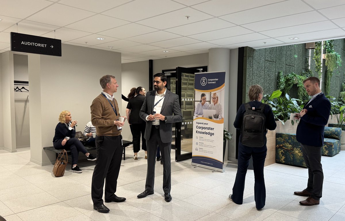 Corporater's tweet image. Corporater Connect+ is now live in Oslo, Norway, bringing together industry experts and leaders in #GPRC (Governance, Performance, Risk, and Compliance) to explore emerging trends, share best practices, and address the challenges shaping today’s business landscape.
#Corporater