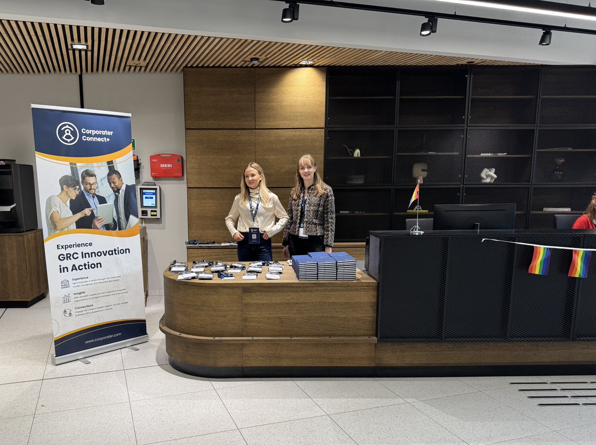 Corporater's tweet image. Corporater Connect+ is now live in Oslo, Norway, bringing together industry experts and leaders in #GPRC (Governance, Performance, Risk, and Compliance) to explore emerging trends, share best practices, and address the challenges shaping today’s business landscape.
#Corporater