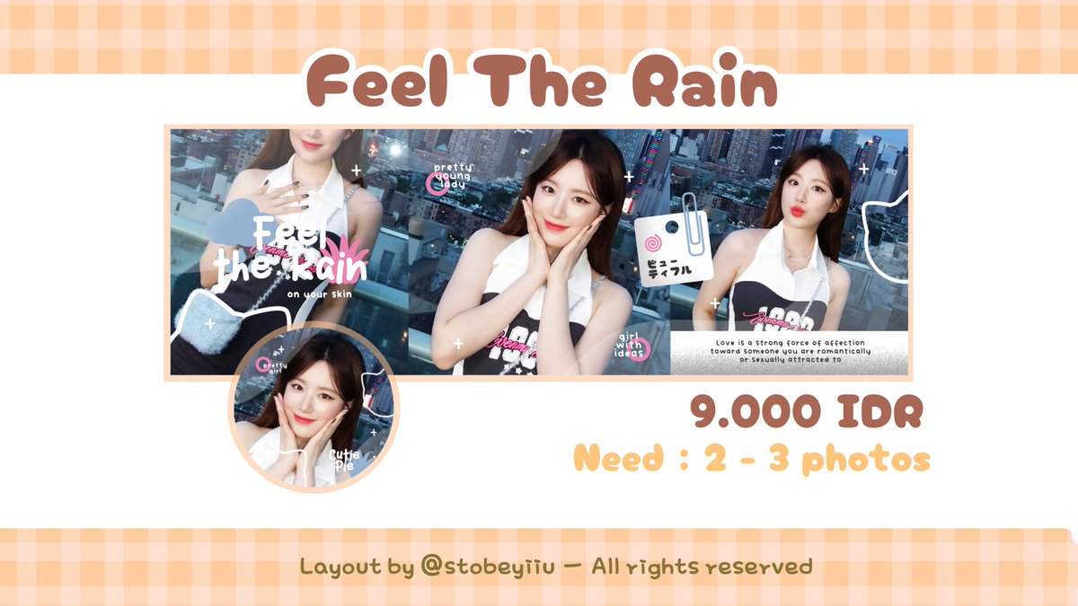 Any interaction would be appreciated🍀

Haloo aku open titipan layout untuk 3 anak baruku: love whale, you'll be in my heart, dan feel the rain. Bisa take slot dari sekarang melalui DM🦭

Ada single dan couple! Harga ada di pic. TNC bisa cek tweet selanjutnya🎀 

#zonauang