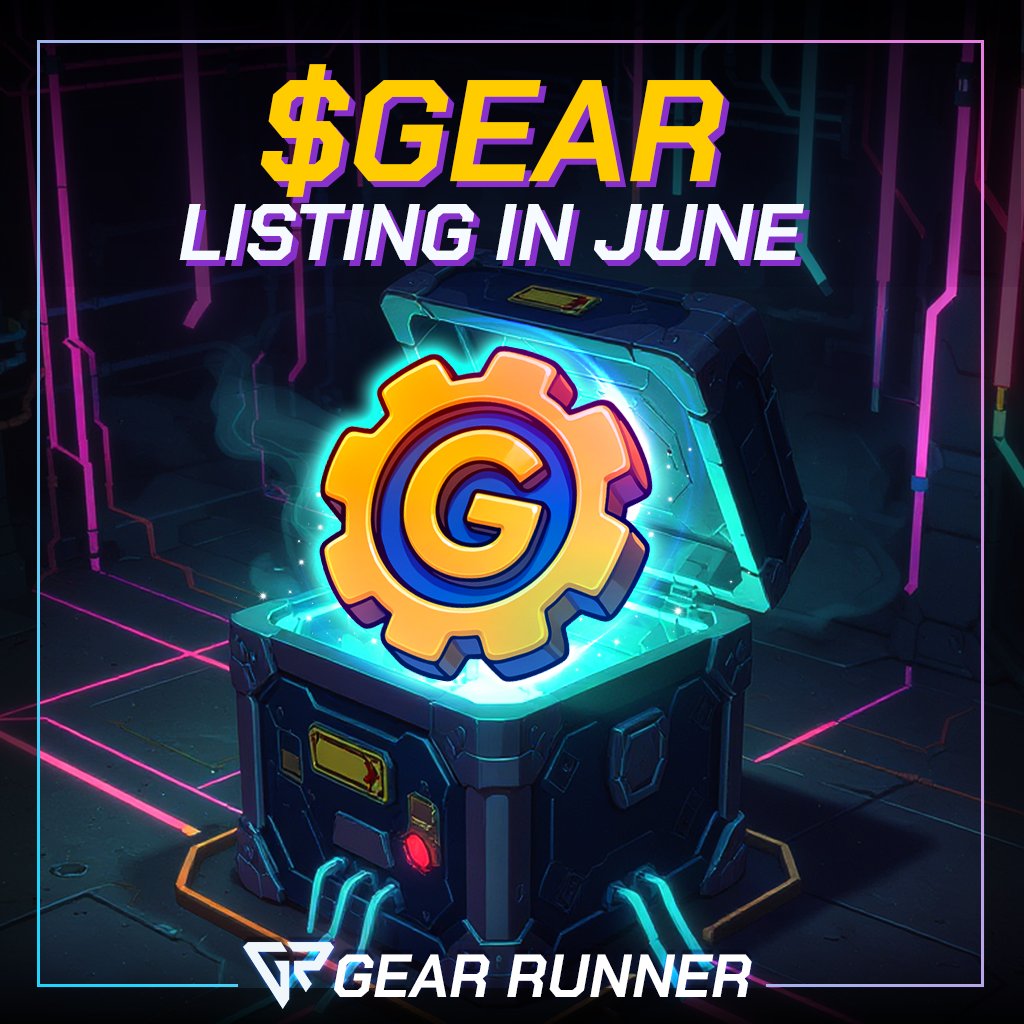 GearRunner_M2E's tweet photo. ⚡️ Transmission incoming… ⚡️

💎 Signals from GearRunner’s mainnet reveal a cryptic code:  $GEAR listing in June 🚀🚀🚀

Gear up, gather your crew, and secure your airdrop now:📲https://t.co/9ZowzChfp9 

⏳Time's running out in our cyberpunk wasteland

#GearRunner #GEAR #Airdrop #M2E #MoveToEarn