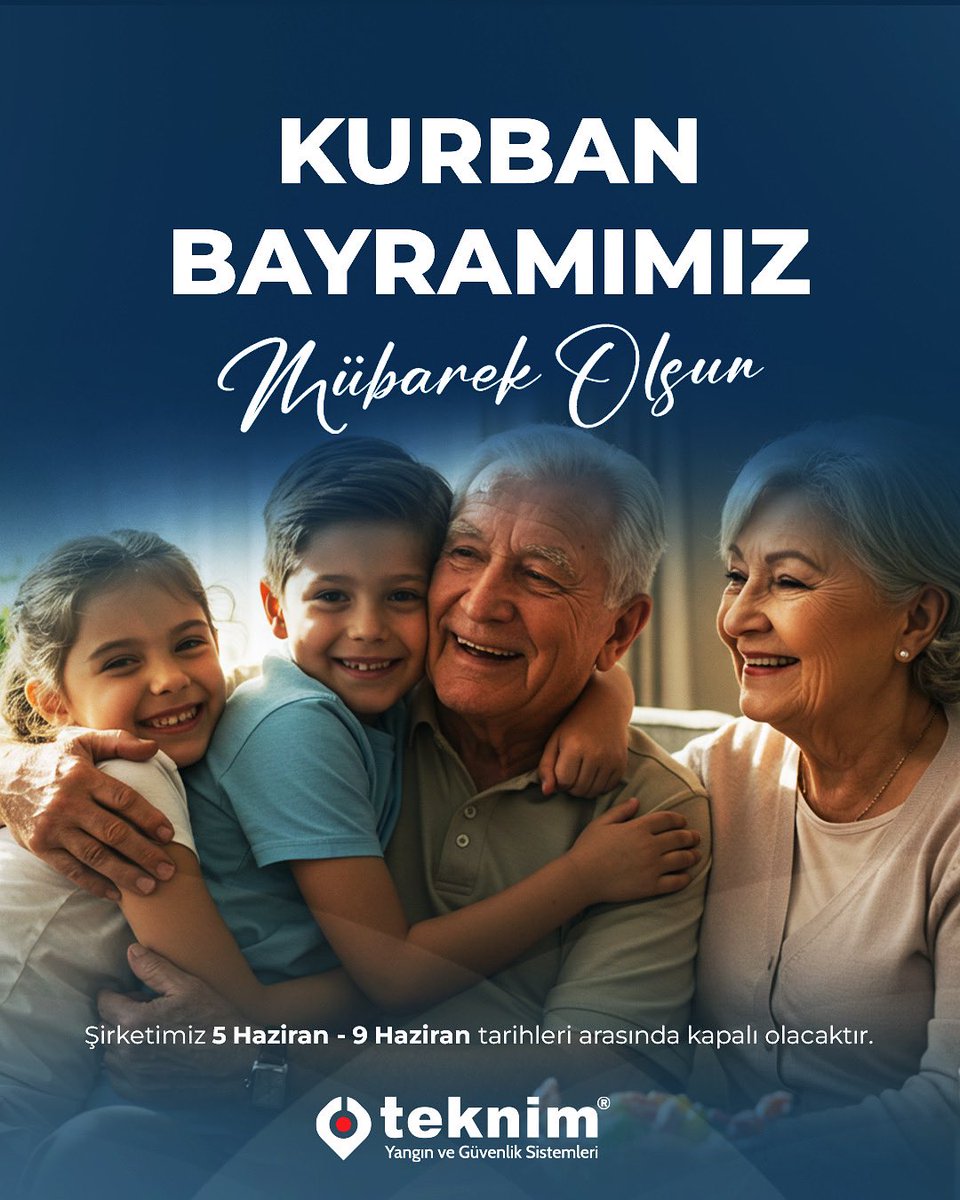Kurban Bayramınız Mübarek olsun.
#teknim #iyibayramlar