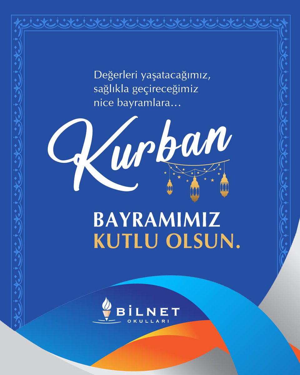 Kurban Bayramımız kutlu olsun.

#BilnetOkulları #KurbanBayramı