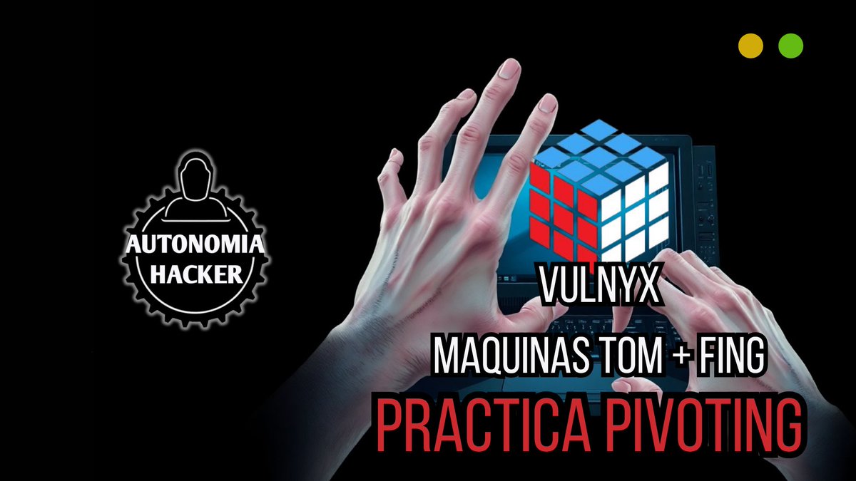 R4ptor01's tweet image. Salta como un chapulín entre máquinas, comparto este lab para practicar Pivoting youtu.be/TEFuhWWiLAo?si…

#eCPPTv3 #cybersecurity #autonomiahacker