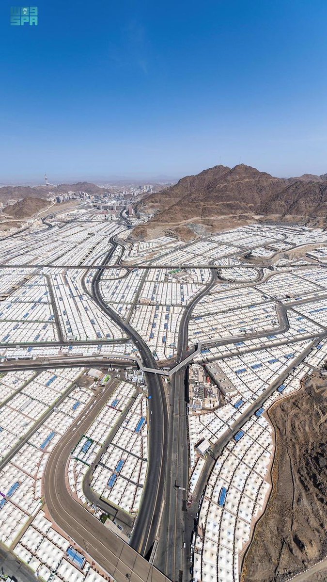 Mina is the largest tent city in the world..

 #Hajj2025